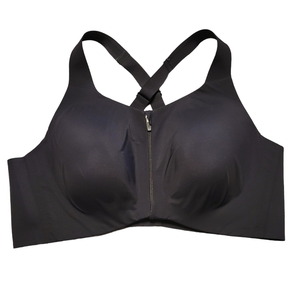 Knix Catalyst Front Zip Black Sports Bra 8+